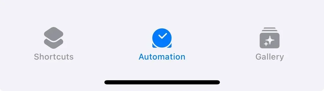 Shortcuts Automation tab selected